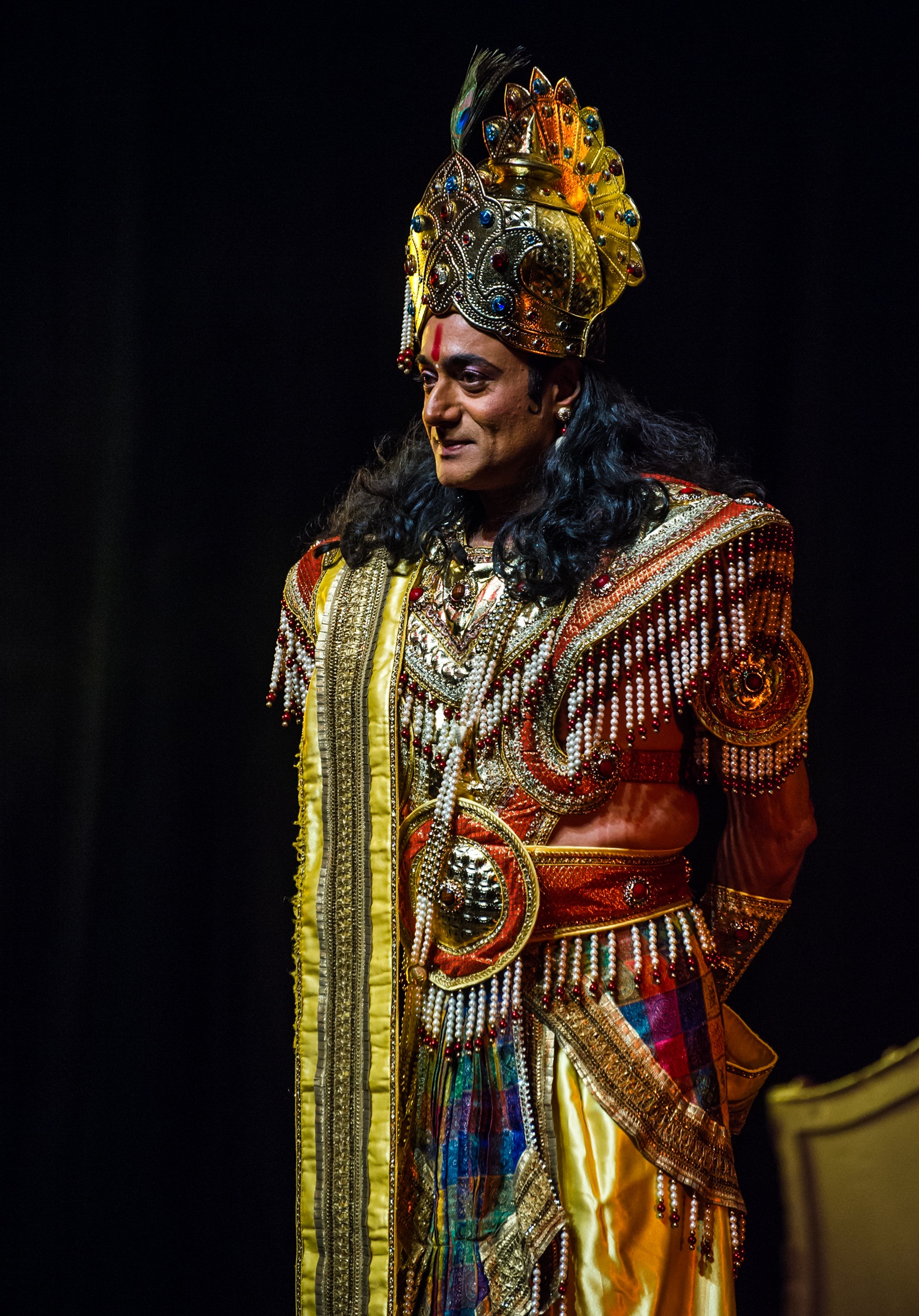Nitish Bhardwaj stars as Krishna in a contemporary Hindi play