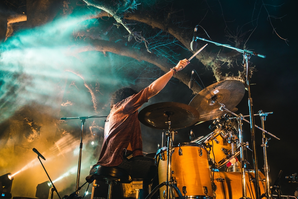 Indian Ocean drummer Amit Kilam performs during "Namaste Orchha" festival, in Madhya Pradesh's Orchha, on March 8, 2020. (Photo: Outsidemyrucksack)