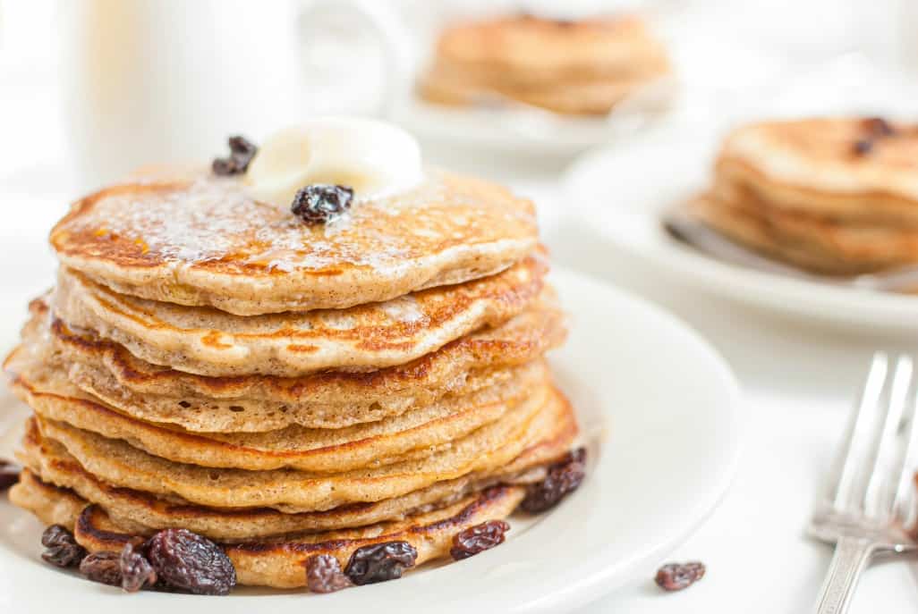 Oatmeal and Raisin pancakes