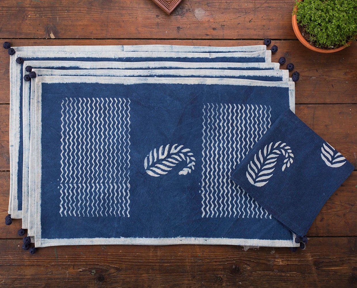 Paisley Cotton Placemats (Set of 6) by DesignRaaga