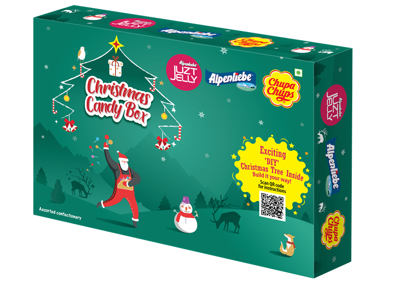 Perfetti Van Melle India Christmas Candy Box 