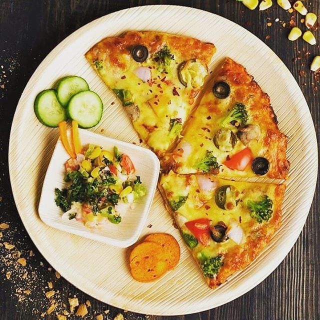 Pizza Plate by Prakritii Cultivating Green