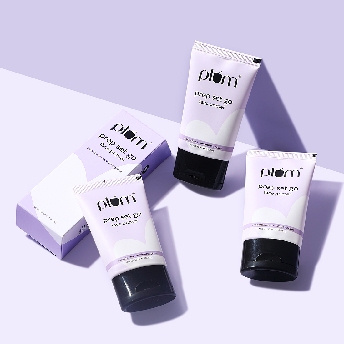  Create a perfect canvas for your face with the ALL-NEW, Prep Set Go Face Primer by Plum