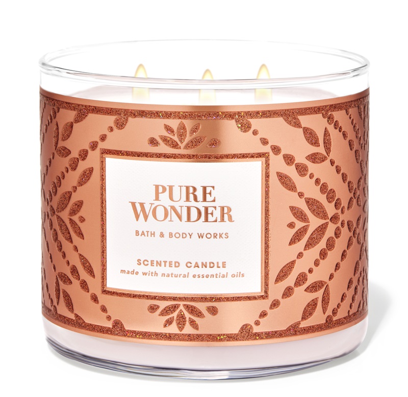 Bath & Body Works, Pure Wonder 3 Wick Candle