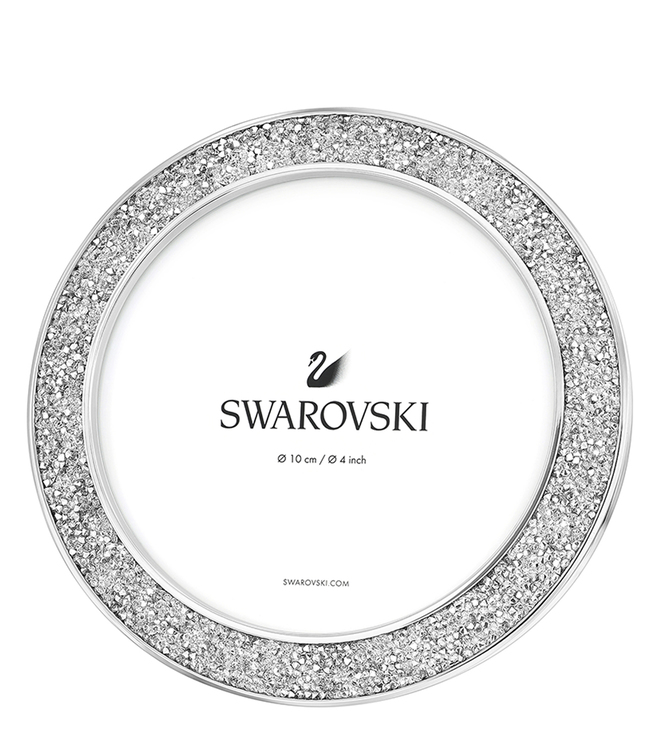 SWAROVSKI - Silver Minera Round Picture Frame (Gift)