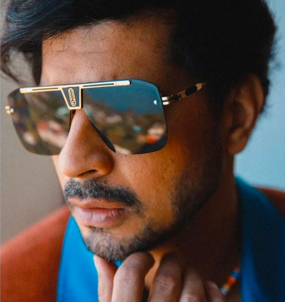  Tahir Raj Bhasin in Maverick Aviator Sunglasses (UV 400 Protection)