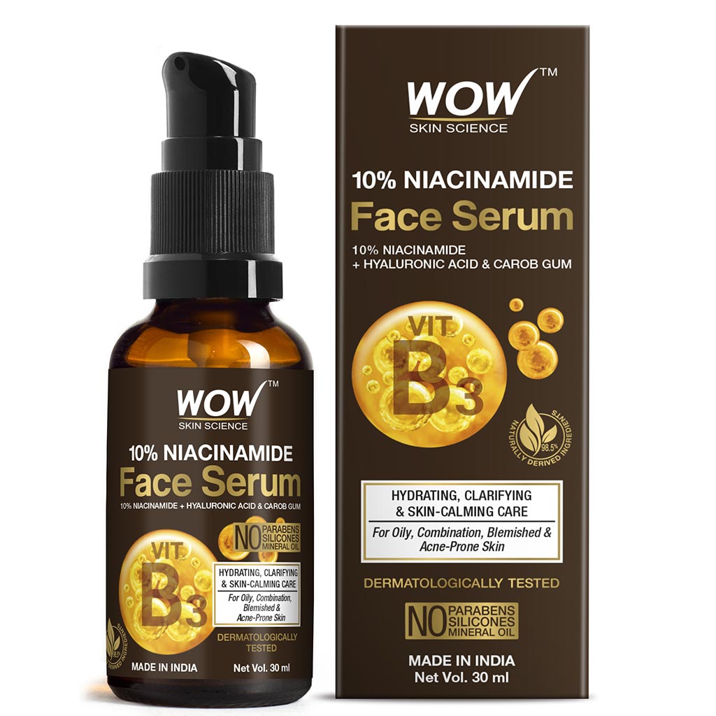 WOW Skin Science, Niacinamide Serum For Blemishes, Oil Control & Acne Spots - 30ml