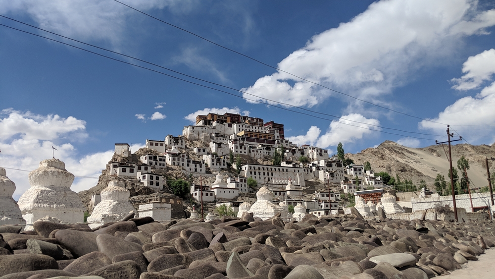 The dominant structure of the Thiksey Monastery 17 km from Leh as seen in LF, Himalayas-The Offbeat Adventure
