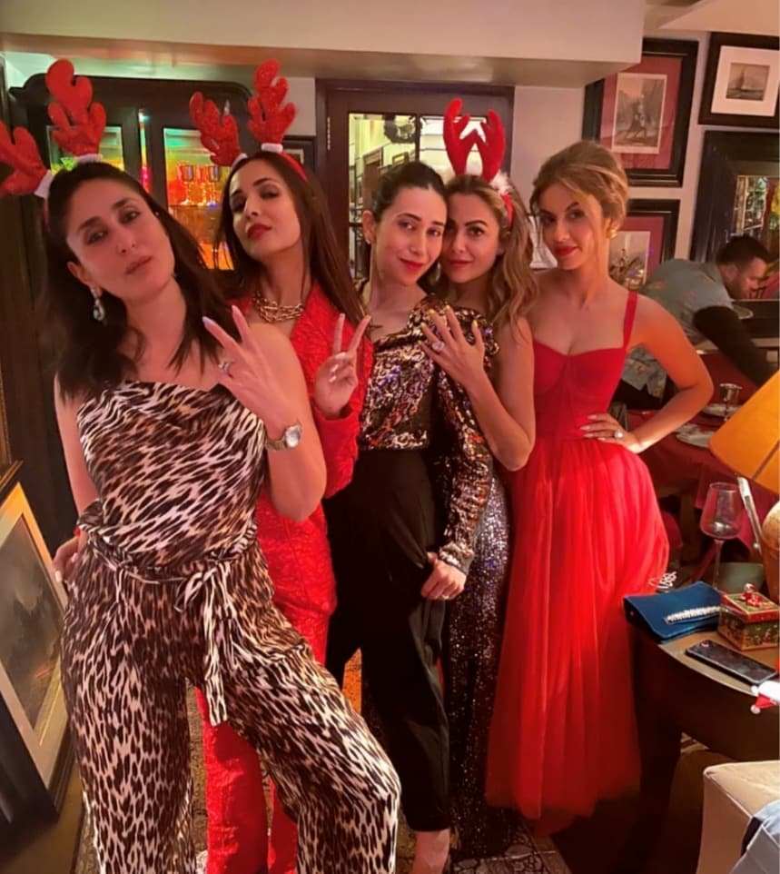The girl gang dressed to the nines