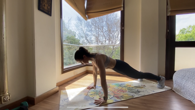 Toning Exercise by Zoe Modgill, Brand Ambassador, Under Armour India