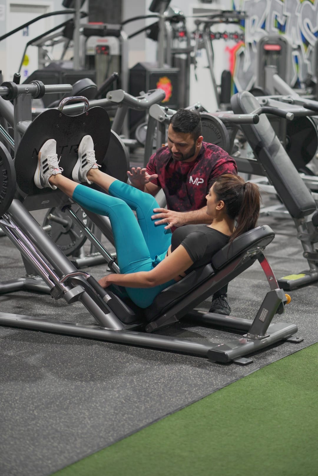 Sunny, founder and head trainer at My Bollywood Body with client