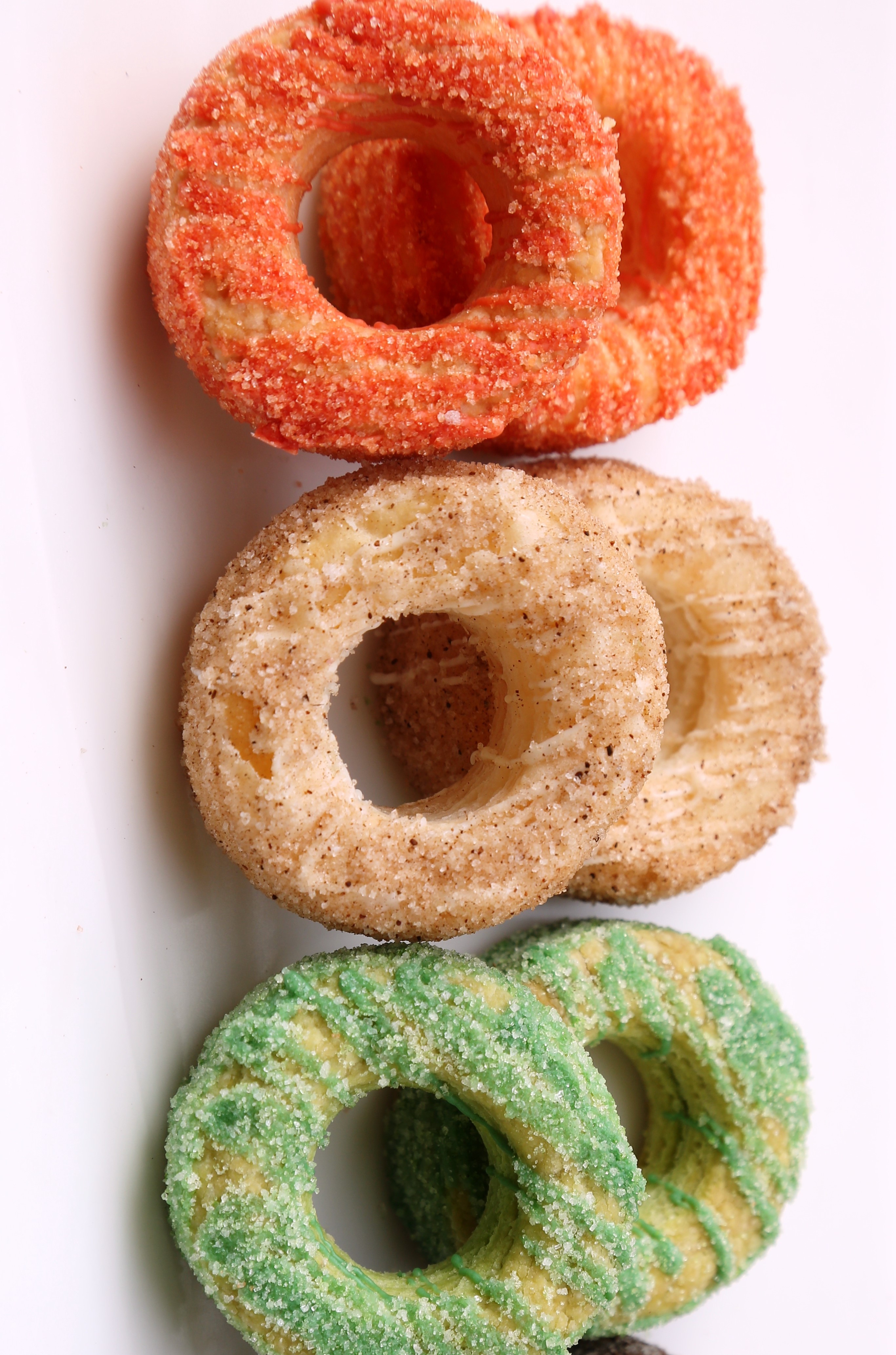 tricolor doughnuts