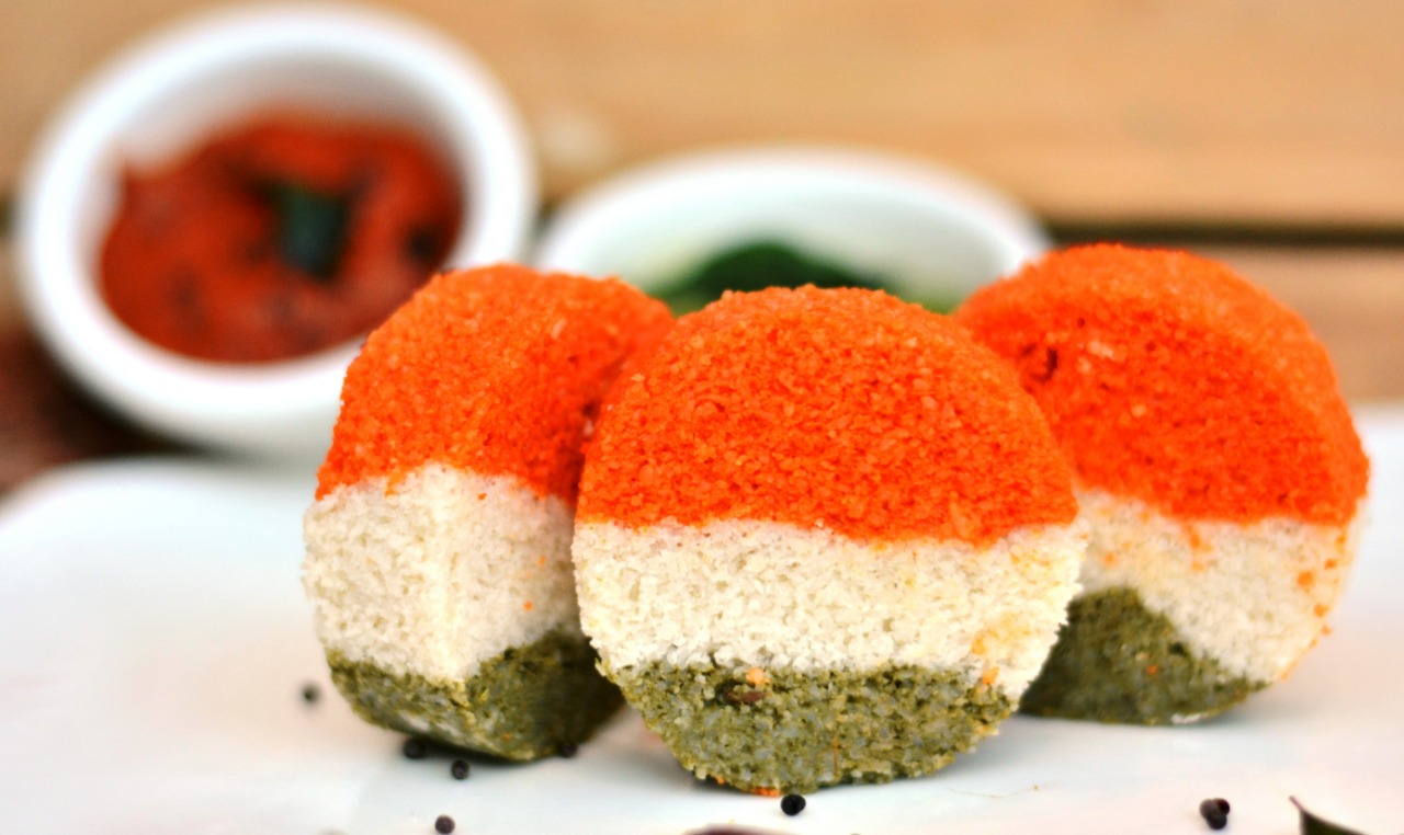 Tricolour Idli