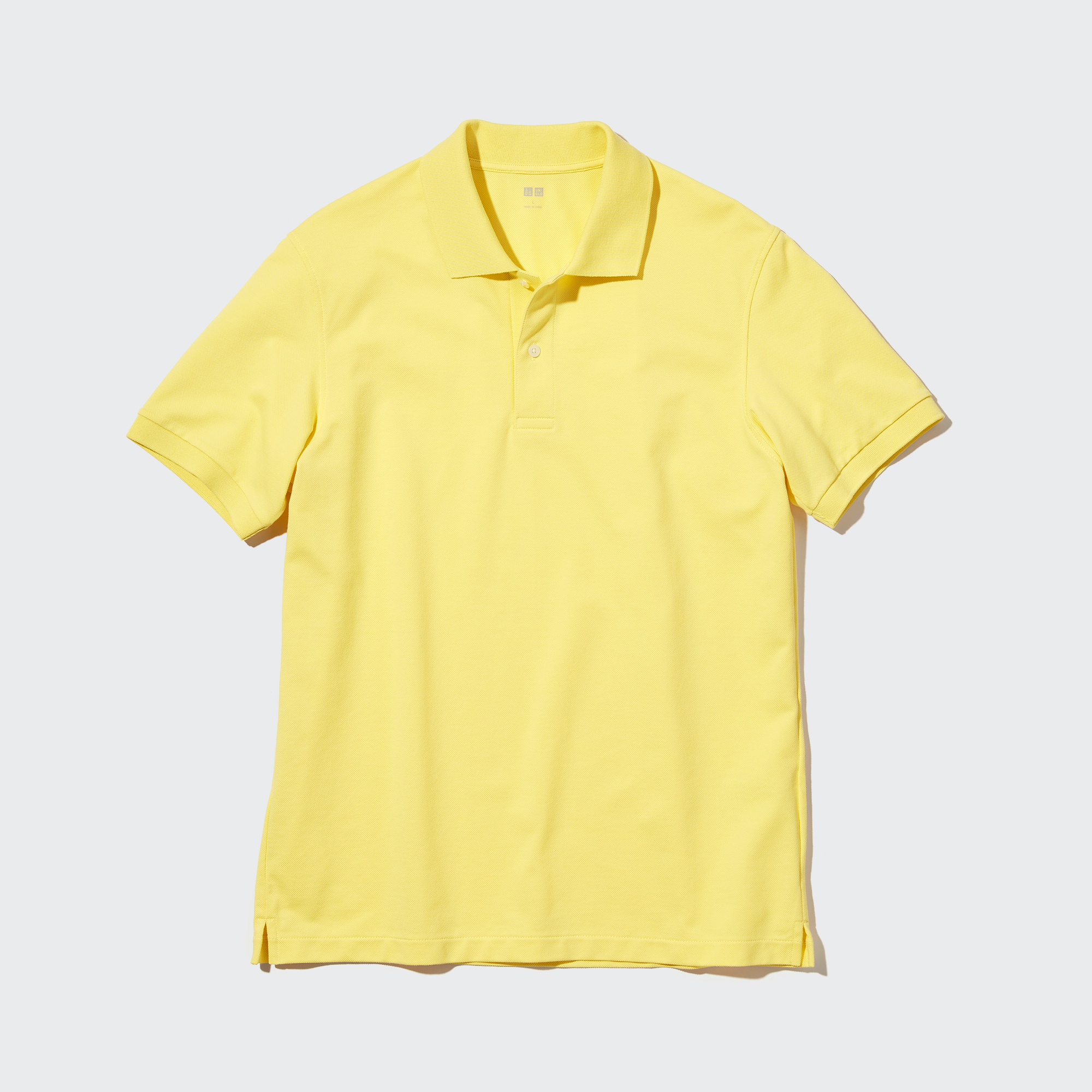 UNIQLO_MEN Dry Pique Short Sleeve Polo Shirt_Yellow