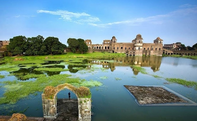 View of Mandu from across the river
