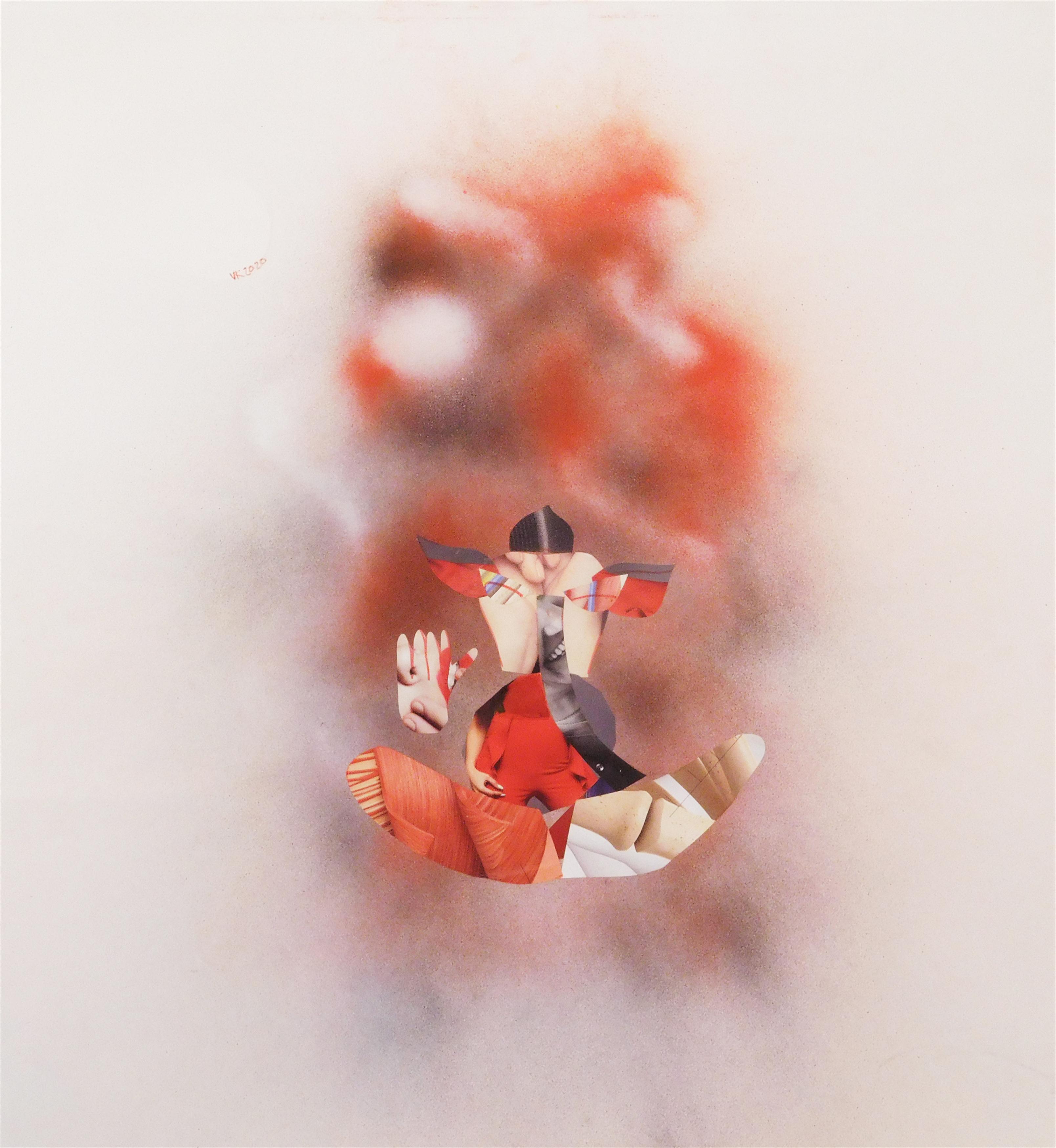 Viraaj Khanna, Untitled. Mixed Media on Paper, 24 x 22 inches, 2020.