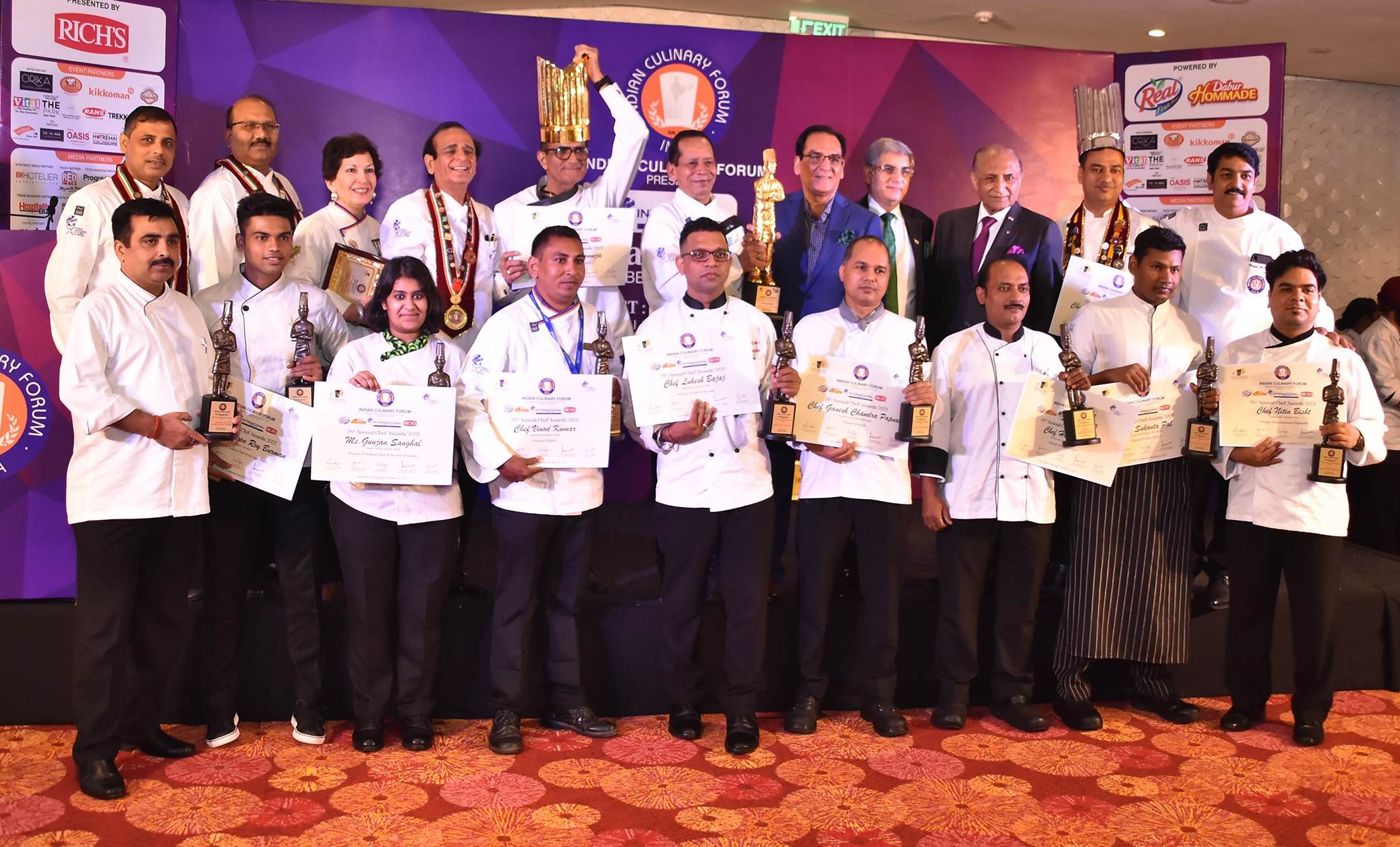 Winners of Indian Culinary Forum 18th Annual Chef Awards