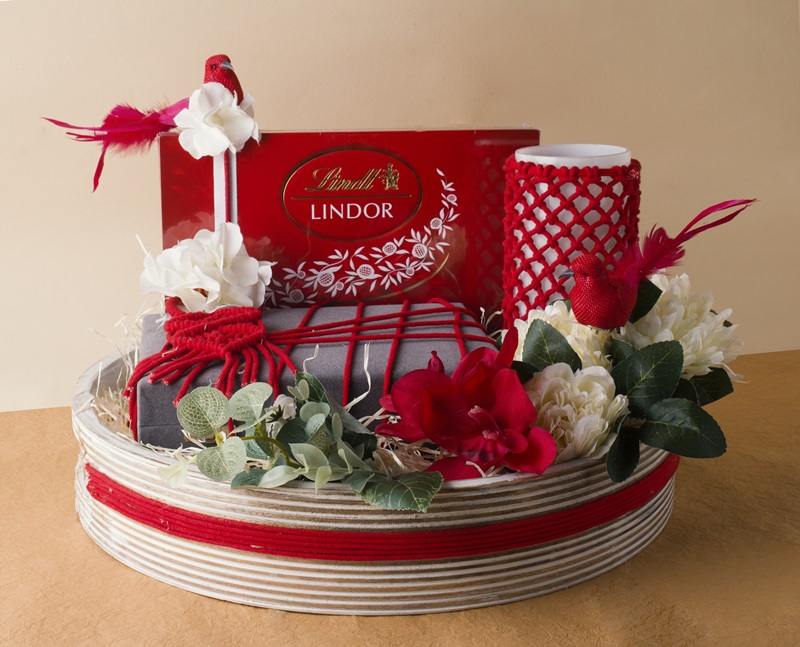  Perfect Handcrafted Christmas themed hamper in distressed finish by MAGNIFICENCE