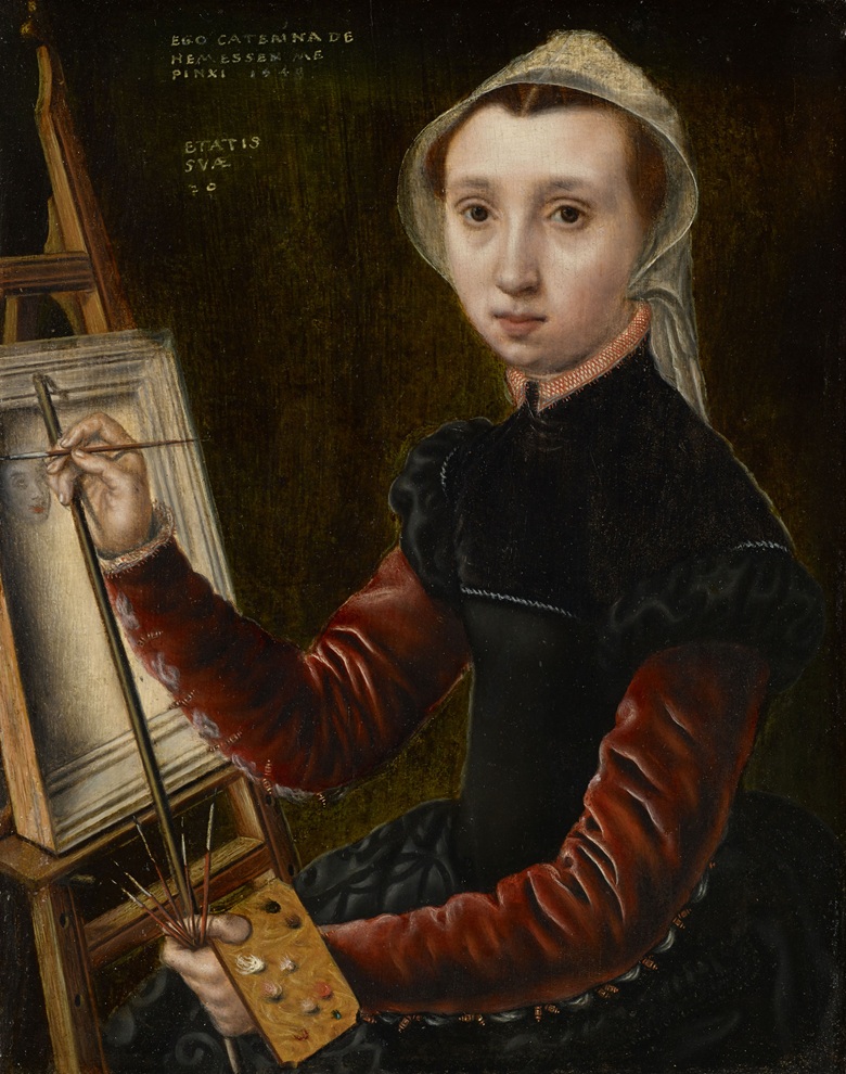  Catharina Van Hemessen Self-Portrait at the Easel, 1548