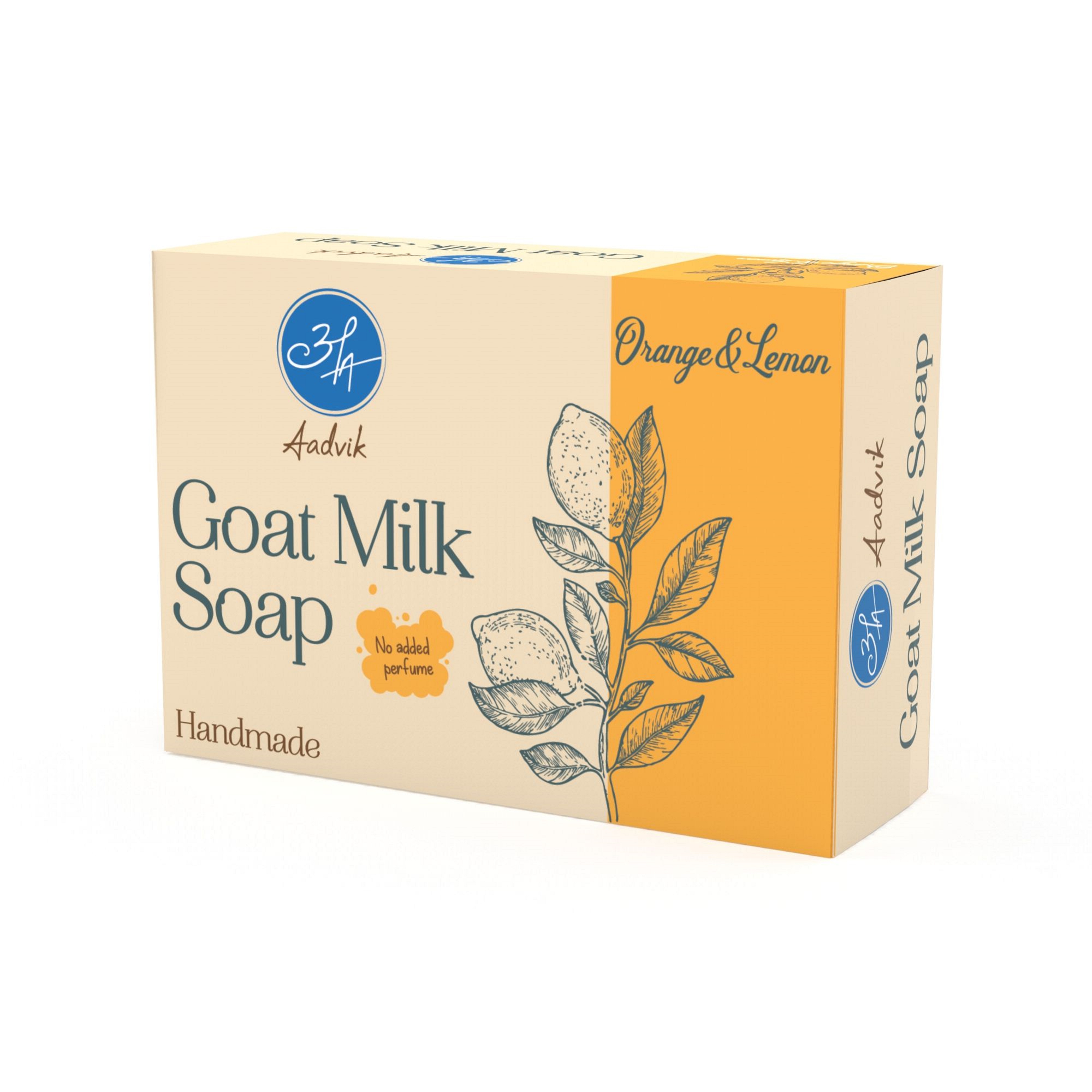 goat milk soaps- orange and lemon