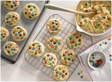 Confetti Sugar Cookies made with M&M’S® Minis Chocolate Candies