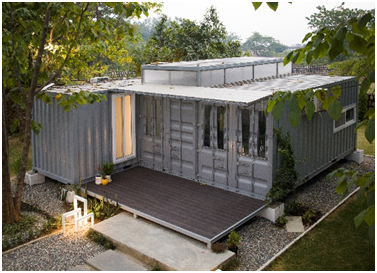 A designer duo's Shipping Container Home, Two Equals Living, Dehradun, Uttarakhand