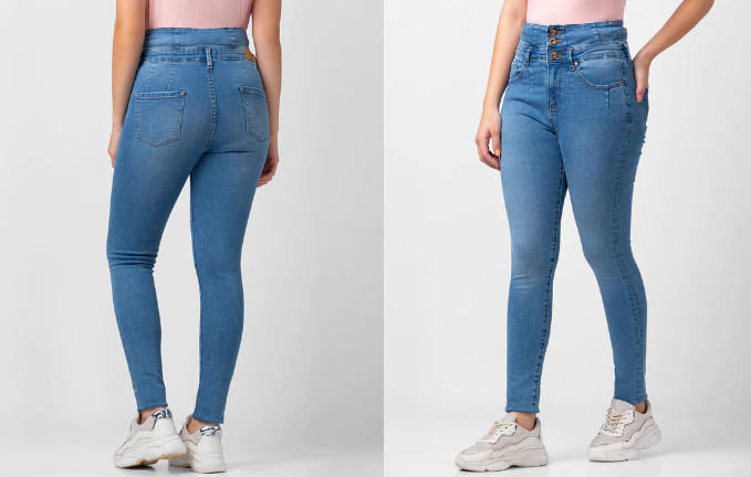 The Figure-Enhancing Option: High-Waisted Jeans​