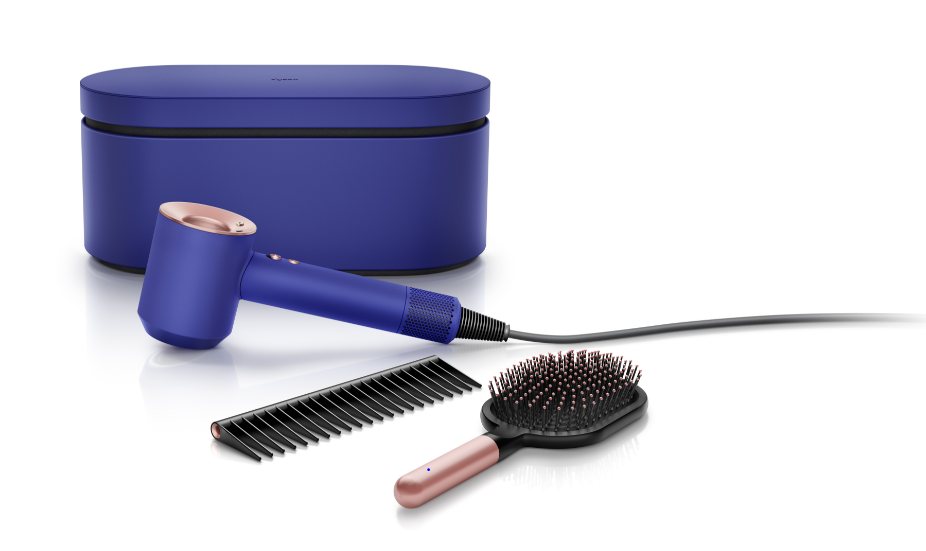  The Dyson Supersonic™ hair dryer limited Christmas edition Vinca Blue & Rosé colourway