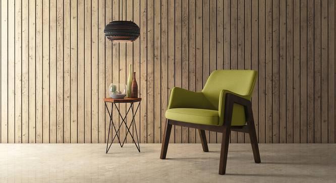  Carven Fabric Lounge Chair In Green Colour