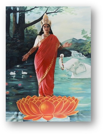 Lakshmi by Pushpamala N & Clare Arni, c. 2001, Type-C print, India, PHY.07048   