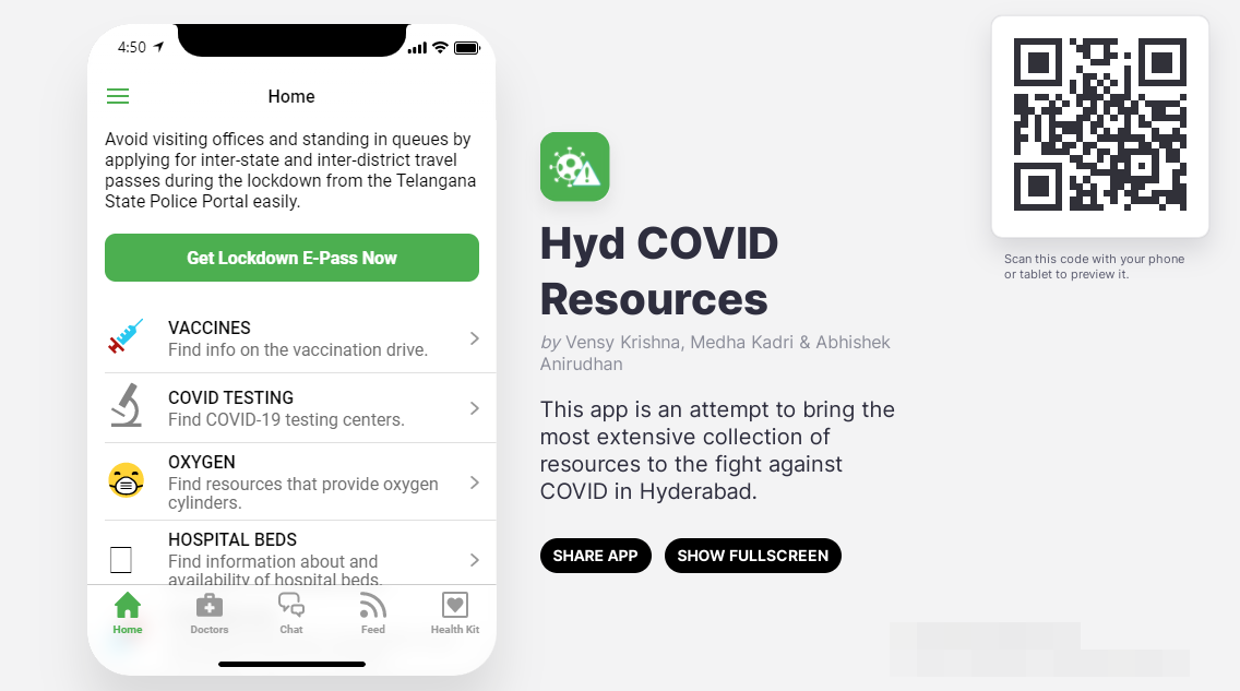 hydCOVIDresources.com (Photo: Screen grab)