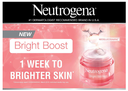 Neutrogena® launches its New Bright Boost range of products 