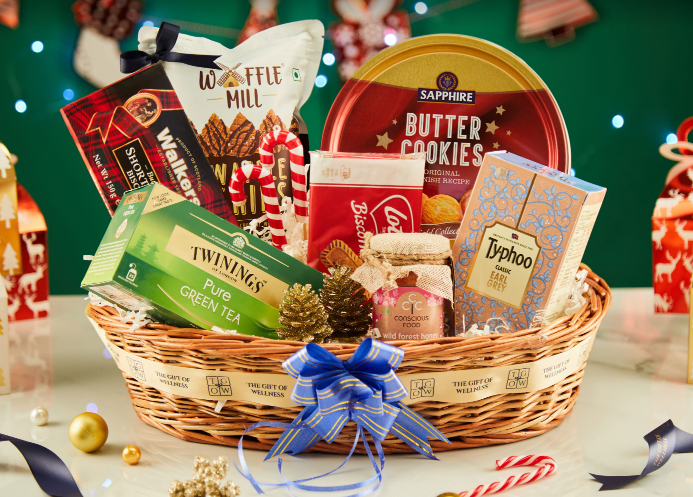  A basket full of tea time treats by The Gift of Wellness