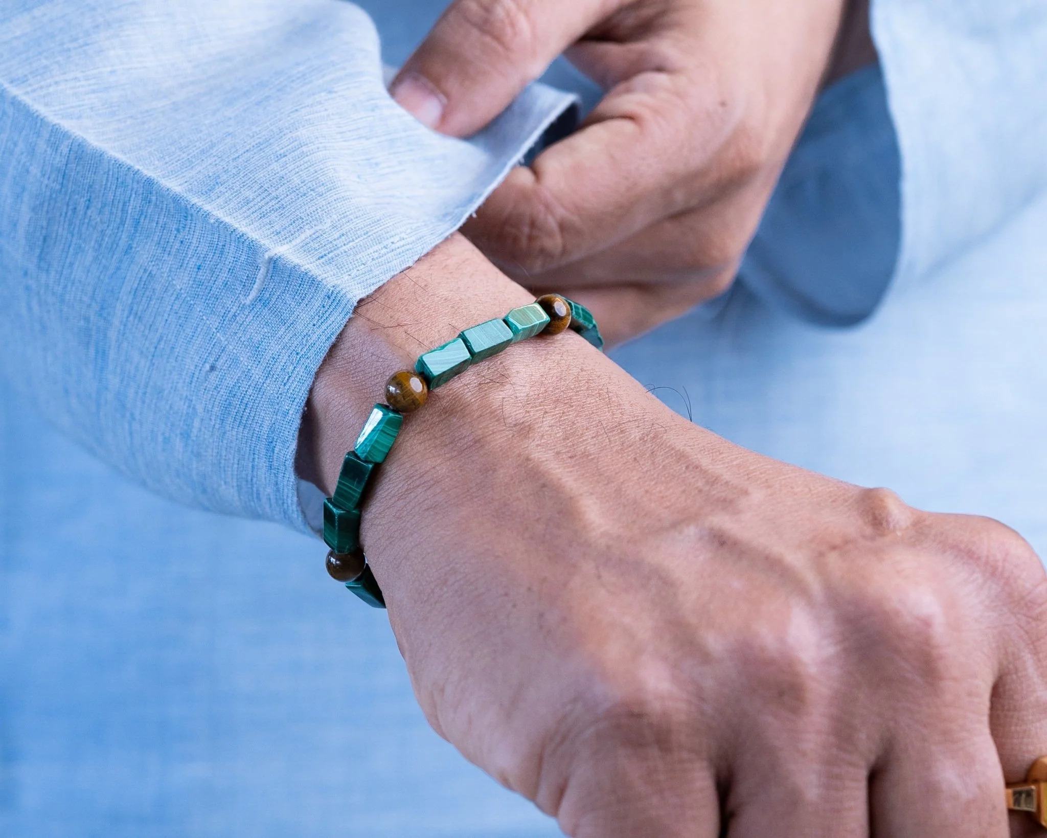 Malachite & Tiger's Eye Bracelet