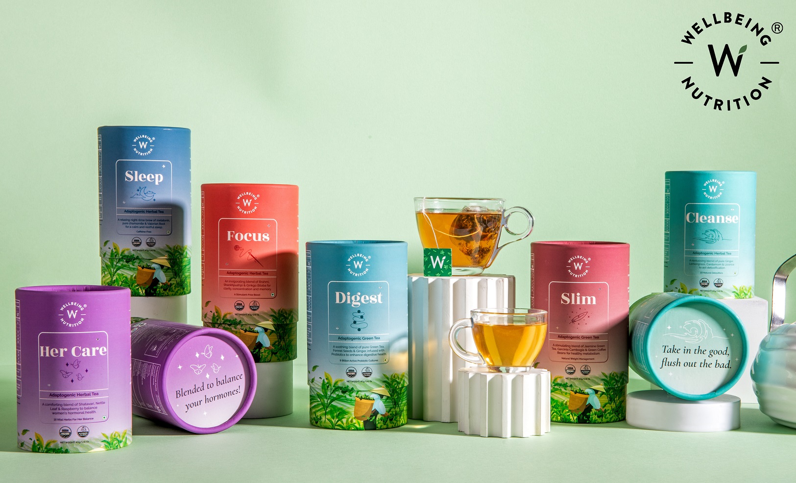 Wellbeing Nutrition's Adaptogenic Tea Collection