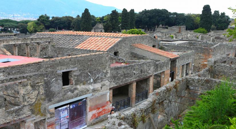 Ancient Roman city of Pompeii in southern Italy