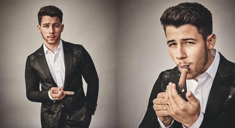 Singer Nick Jonas is thrilled about being the first person under 30 to hold a cigar and feature on the cover of Cigar Aficionado magazine. Like most of his fans, his wife and actress Priyanka Chopra went on gushing about the "yummy" singer.
