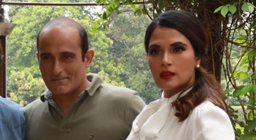 Actor Richa Chadha and Akshaye Khanna