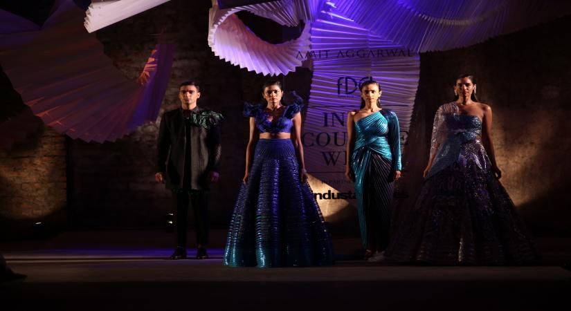 Designer Amit Aggarwal showcases his collection at ICW 2019
