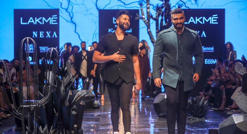 Designer Kunal Rawal with Arjun Kapoor