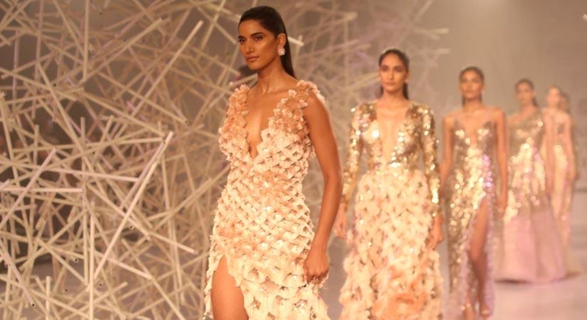 Designer Rahul Mishra enthralled everyone with his annual couture collection at ICW 2019 