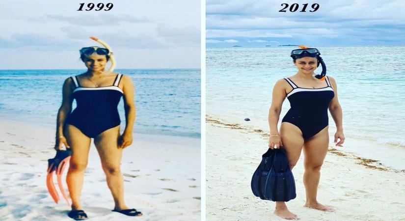 Actress Gul Panag , who recently spent family time in Maldives, has shared a 20-year-old picture of herself from Maldives, leaving netizens stunned with her beauty.