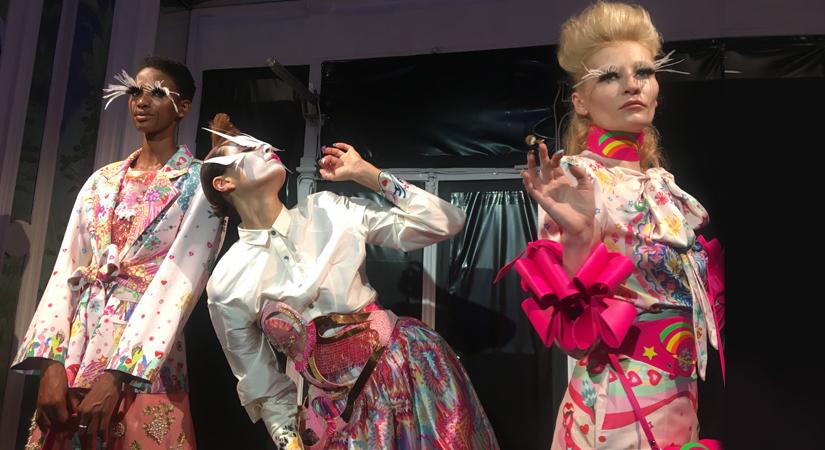 Manish Arora's human installation at Paris Fashion Week (Photo: Vidyun SIngh)