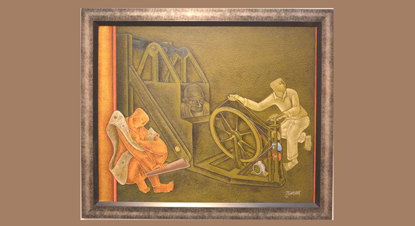 Satish Gujral, Acrylic on canvas, 2008