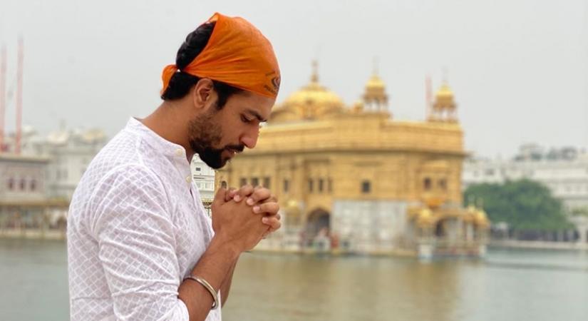 Actor Vicky Kaushal visited the Golden Temple in Amritsar before commencing the next shoot schedule for his upcoming film "Sardar Udham Singh".