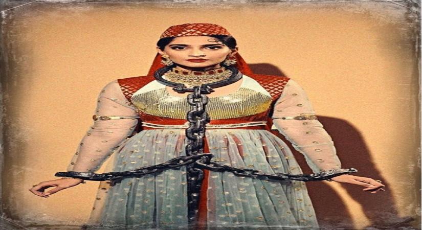 Actress Sonam Kapoor Ahuja and her husband Anand Ahuja suprised their fans on Halloween by adding a twist of Bollywood to their outfits.