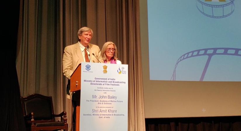 New Delhi: Academy of Motion Picture Arts and Sciences President John Bailey during an interactive session in New Delhi on May 28, 2019. (Photo: IANS)