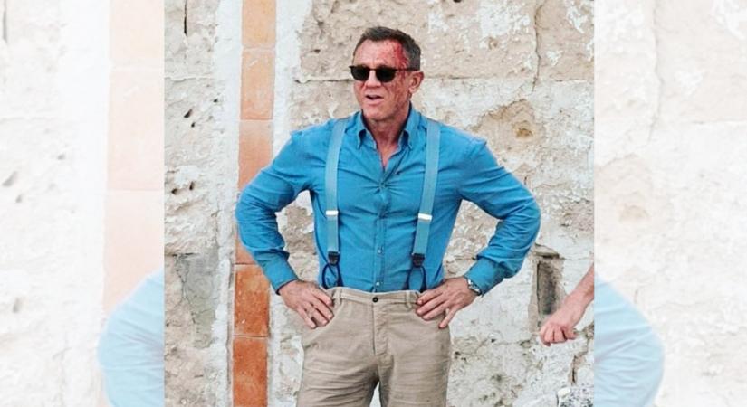 Actor Daniel Craig has already started the Italy schedule of James Bond's 25th outing. And now a lot of pictures from the set are doing the rounds on the Internet.