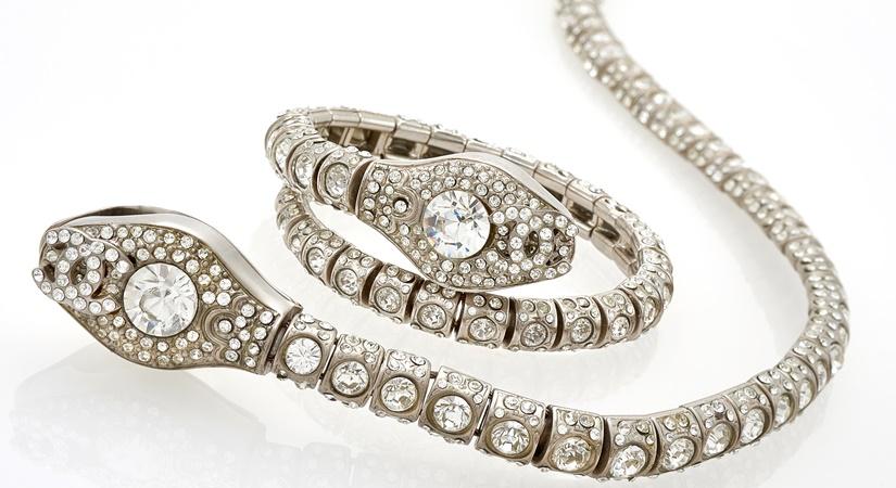 Rhinestone snake necklace and bracelet, Cruise Collection 2008 (est. €300 - 500)