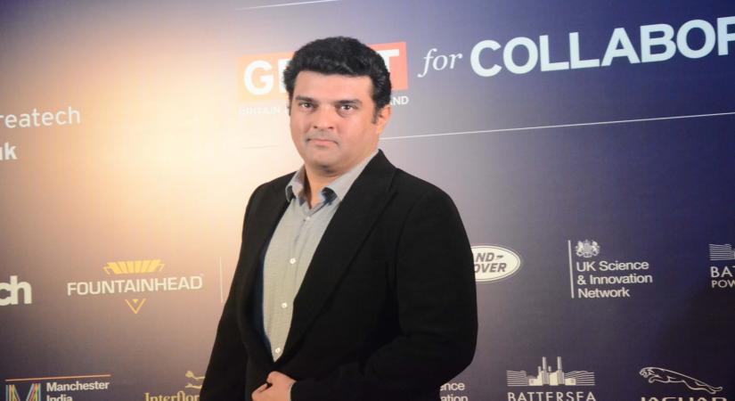 Mumbai: Producer Siddharth Roy Kapur during an MoU signing ceremony at the India-UK Createch Summit in Mumbai on Feb 6, 2018. (Photo: IANS)